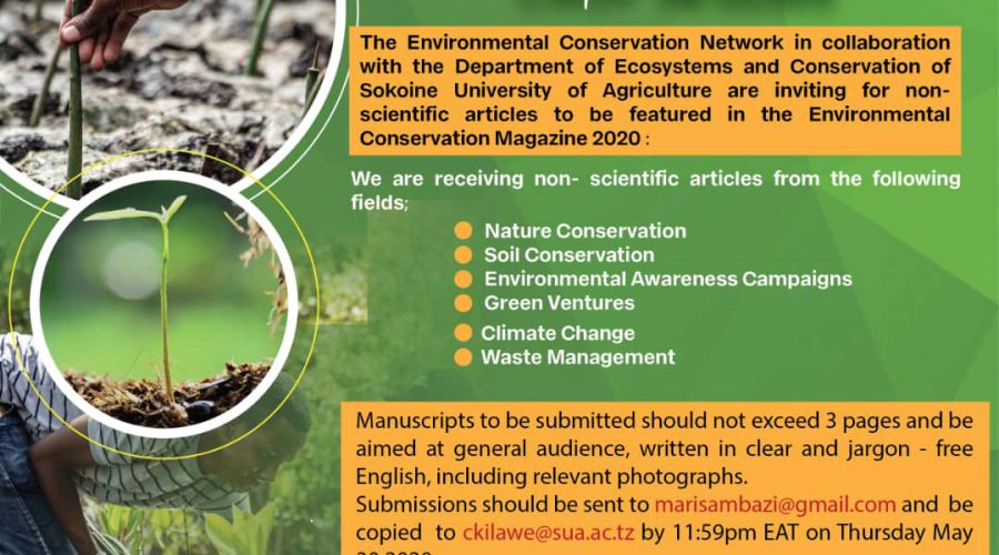 Call for articles on conservation