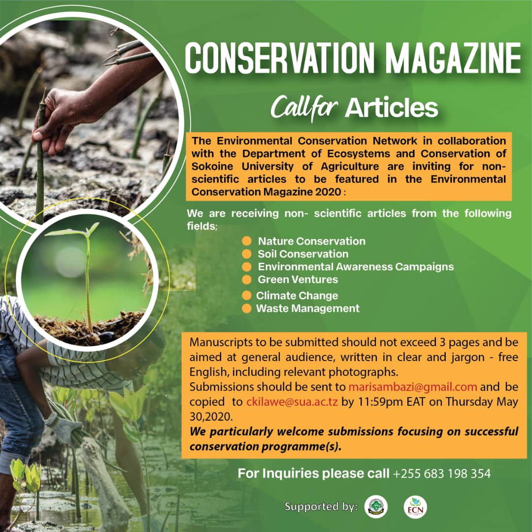 Call for articles on conservation