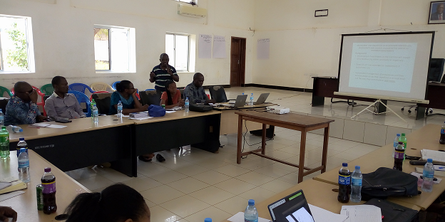 Experts of Kilombero District Council paying attention on the presentation on Ecosystems Services Natural Capital Biodiversity and Climate Change