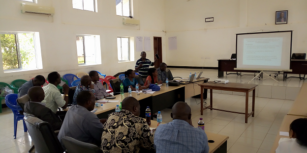 Experts of Kilombero District Council paying attention on the project introduction